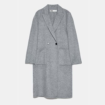 Buttoned Masculine Coat from Zara 