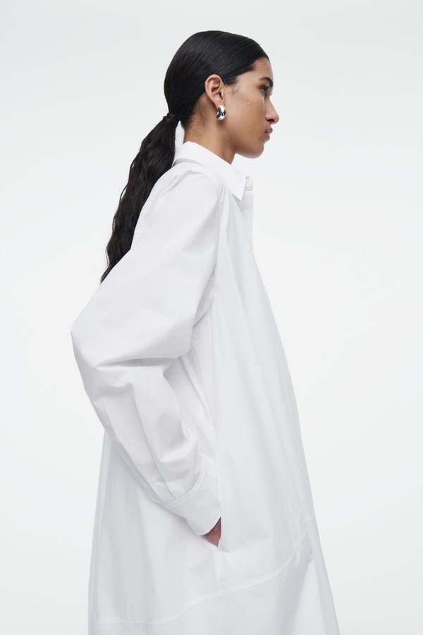 Bubble-Hem Shirt Dress from COS