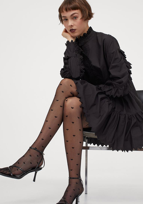 Sheer Polka-Dotted Tights  from H&M