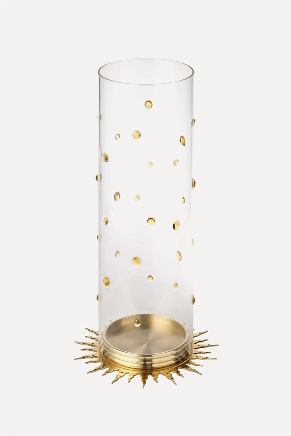 Embellished Glass Hurricane from MG & Co.