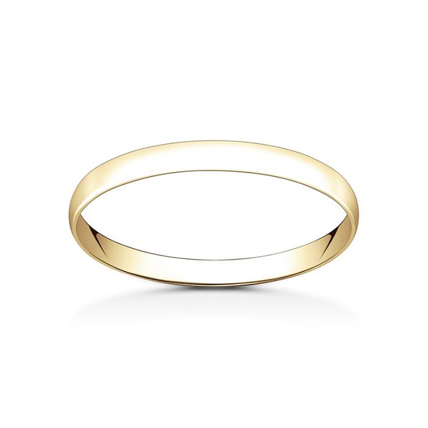 D Shape Plain Wedding Ring from Vashi