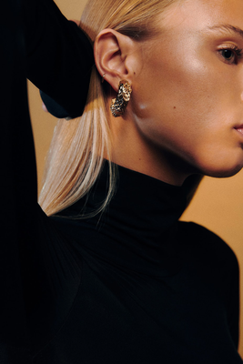 Textured Earrings from Mango
