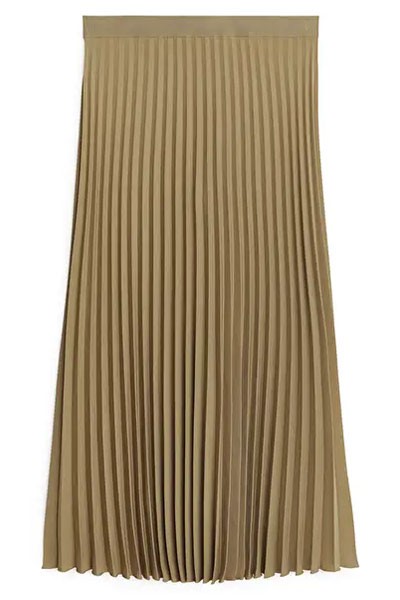 Pleated Midi Skirt from Arket