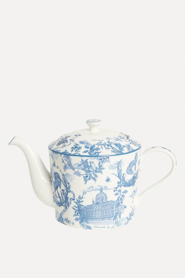 Bone China Toile Teapot from Harrods