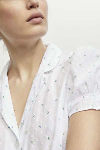 Floral Short Sleeve Nightshirt