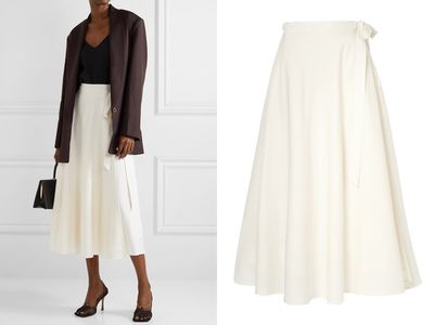 Lembongan Wool Wrap Midi Skirt from Envelope1967