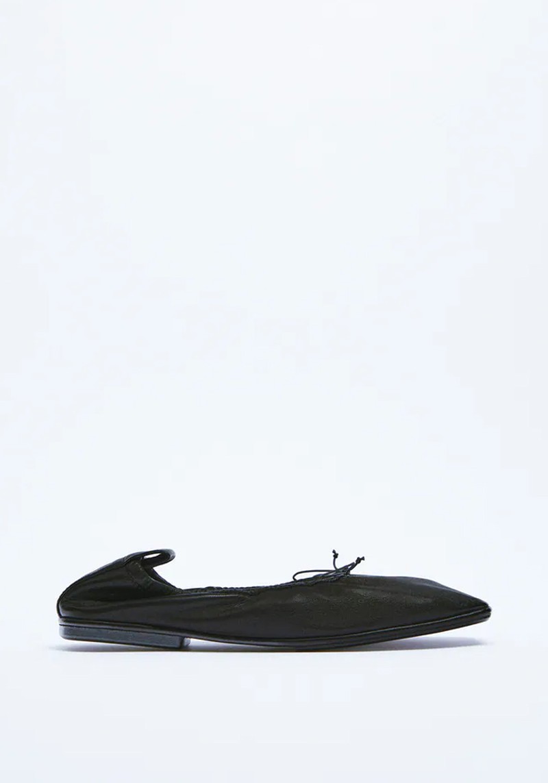 Leather Ballerinas from Zara