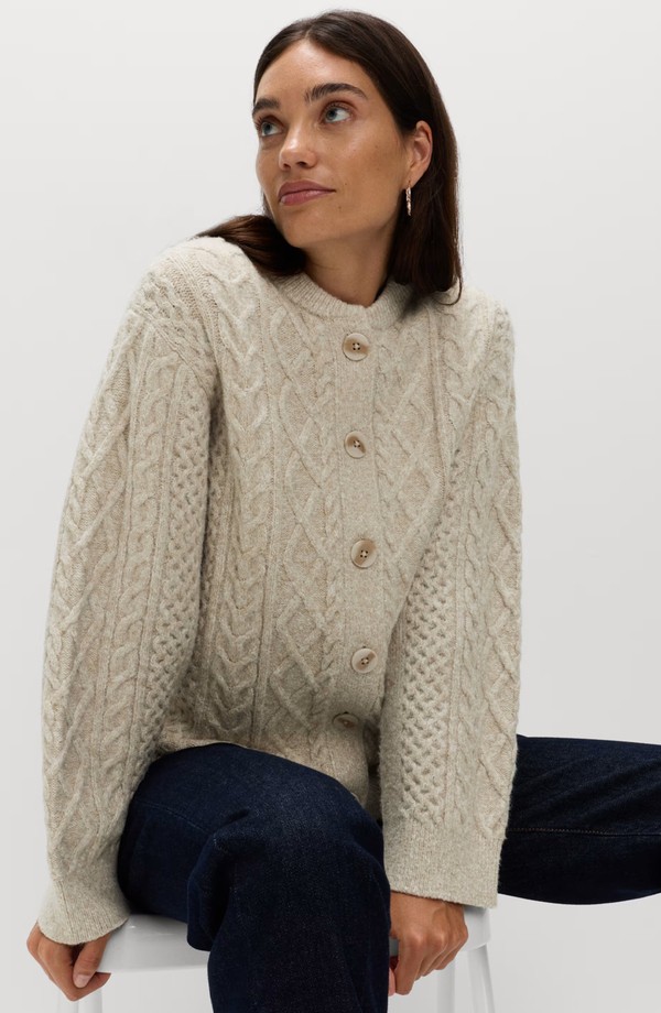 Cable-Knit-Button-Front-Cardigan