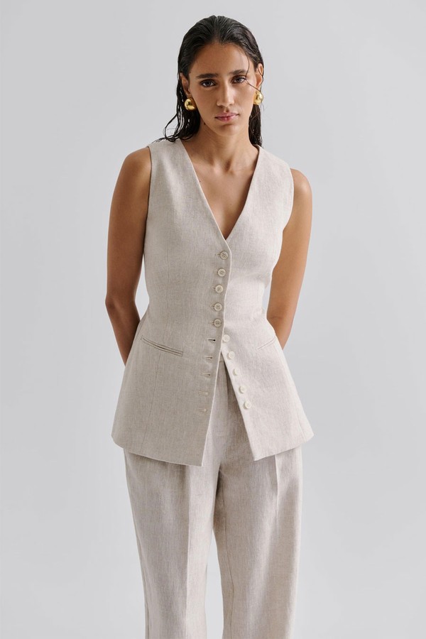 Cielo Linen Vest from Malina
