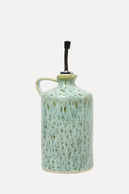 Mori Green Ceramic Oil Bottle from Oliver Bonas