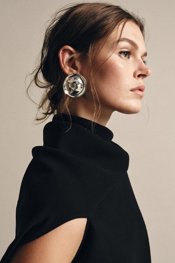 Metal Plate Earrings