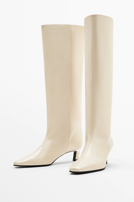 Heeled Leather Boots, £199 | Massimo Dutti