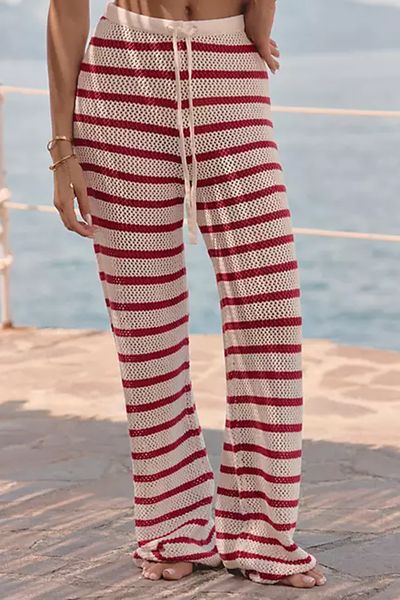 Lior Knit Stripe Beach Trousers Co-Ord