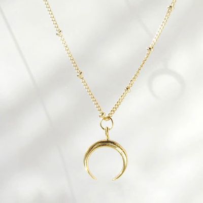 Mini Gold Horn Necklace