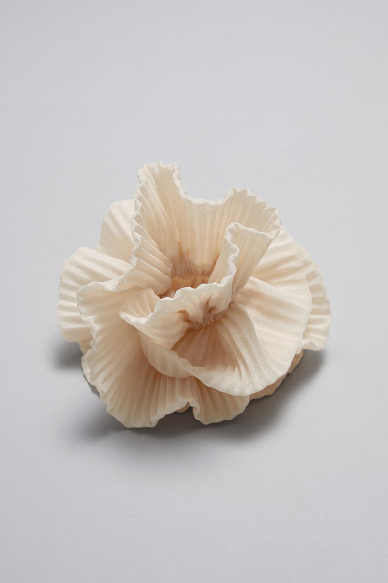 Pleated Hair Scrunchie