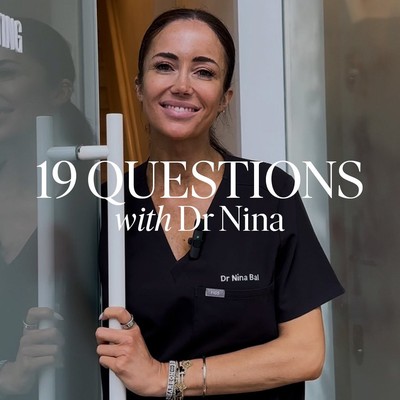 @drninafacialsculpting answers our quick-fire questions, while showing us her new clinic…