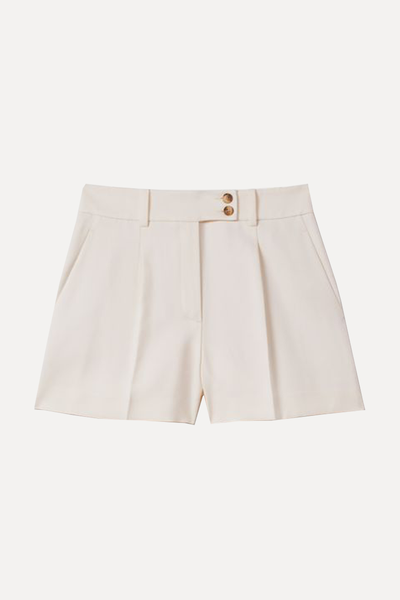 Millie Front Pleat Tailored Shorts from Reiss