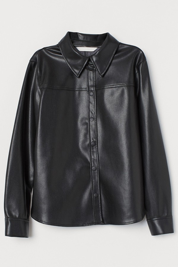 Imitation Leather Shirt from H&M