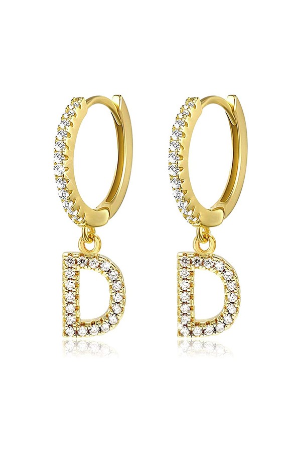 Initial Hoop Earrings from SimplGirl