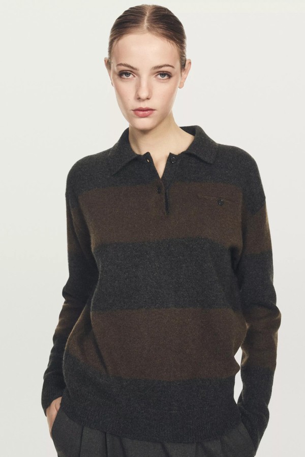 100% Cashmere Sweater With Pocket Detail from  Massimo Dutti