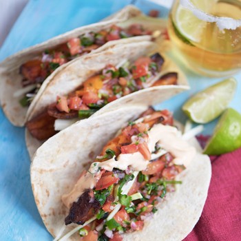 Sweet Potato Tacos Baja Style