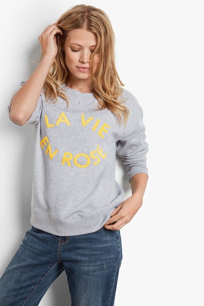 La Vie En Rose Sweat Top