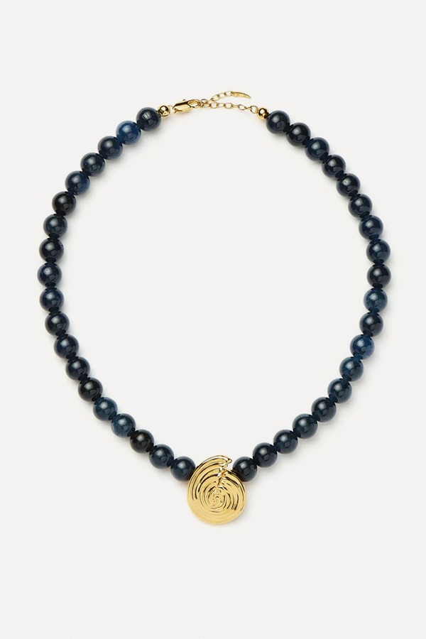 Spiral Gemstone Beaded Pendant Necklace from Missoma