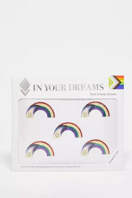 Pride Rainbow Trip Face & Body Stickers from In Your Dreams