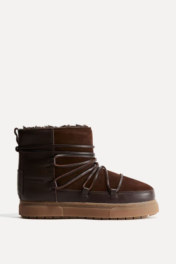 Warm-Lined Leather Boots from H&M