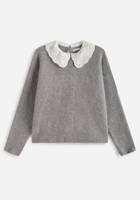 Knit Jumper With Peter Pan collar from Oysho