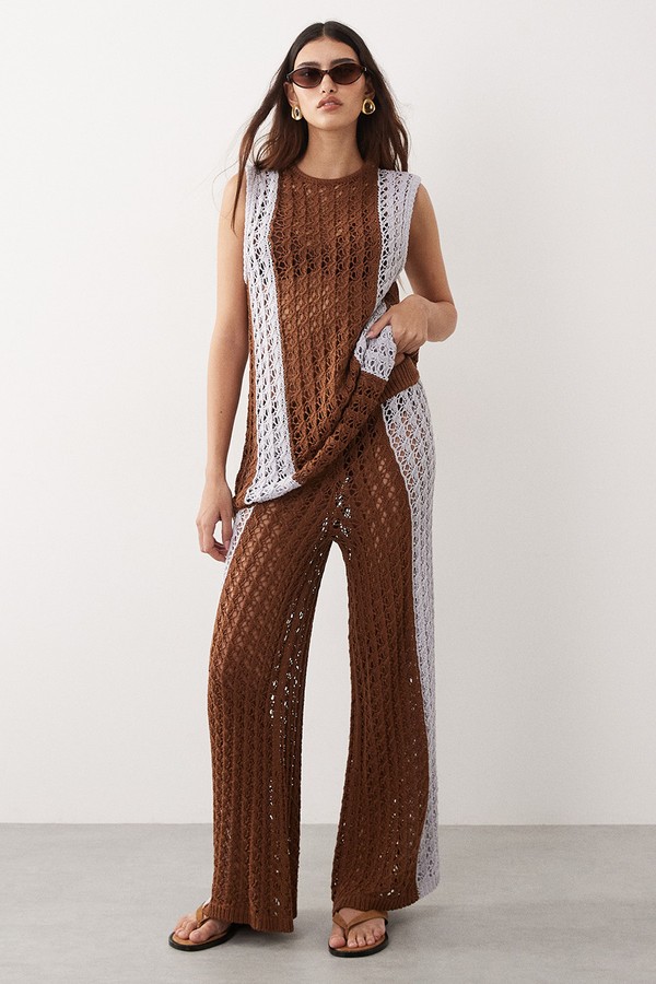 Knitted Longline Top & Trousers Co-Ord
