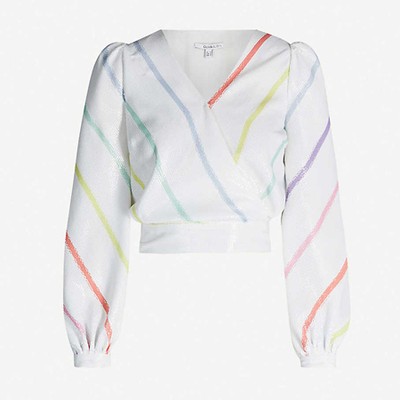 Kendall Balloon-Sleeve Top from Olivia Rubin