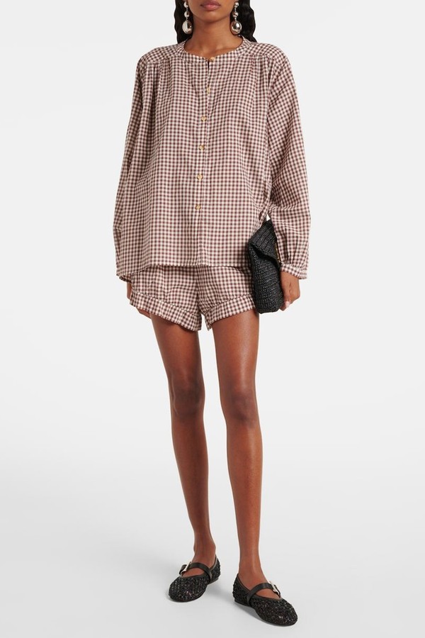 Mira Gingham Cotton Shirt from Posse