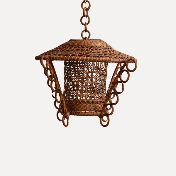 Retro Rattan Pendant Shade from Hastshilp