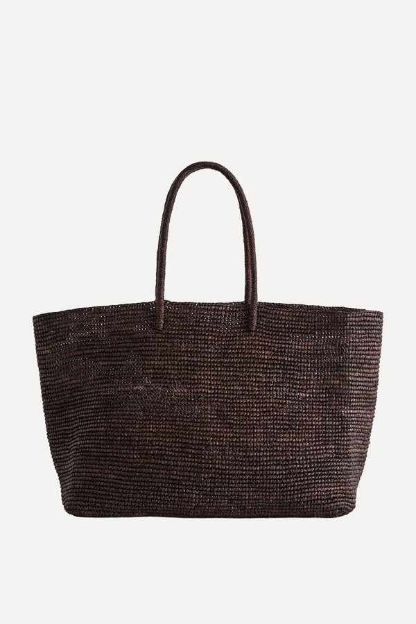 Oversized Hand-Woven Tote Bag from COS