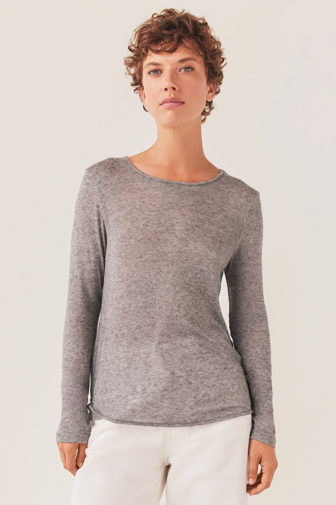 Wool Blend Layering Jersey Top