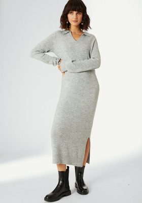 V Neck Knitted Midi Dress from Principles