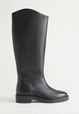 Leather Riding Boots from & Other Stories