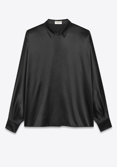 Blouse In Washed Silk from Saint Laurent