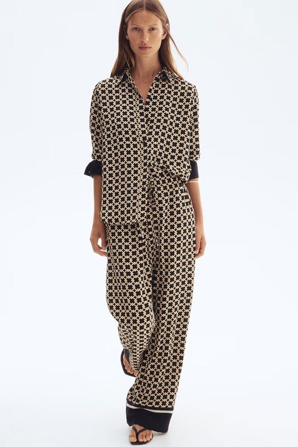 Patterned Drawstring Trousers from H&M