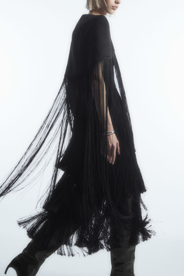 Fringed Tiered Midi Dress from COS