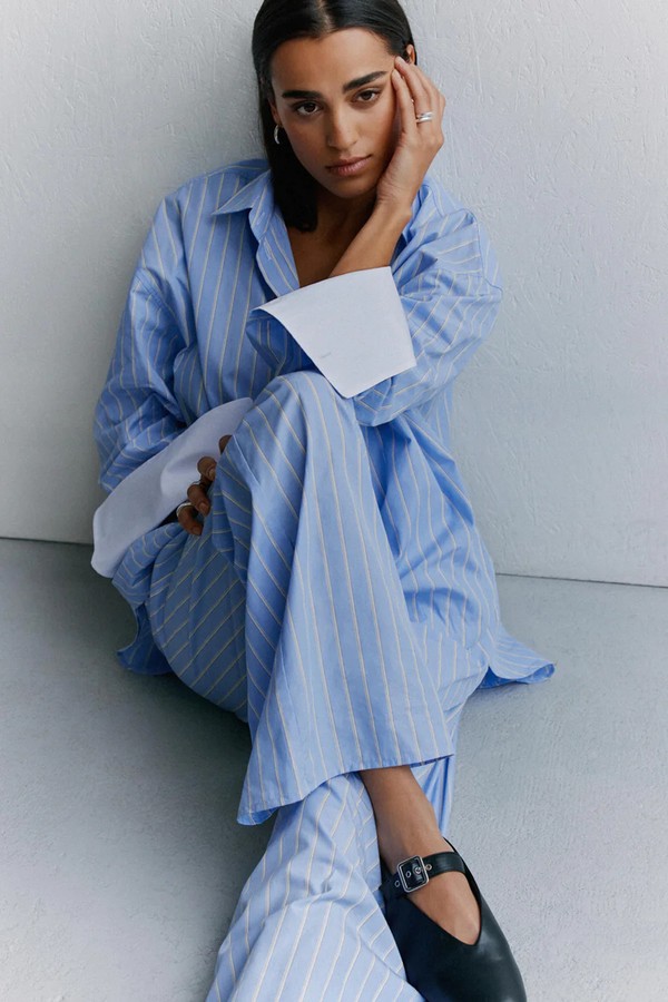 Faro Oversized Striped Shirt from Yaitte