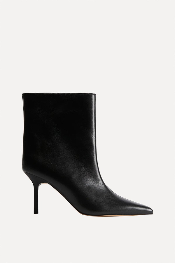 Pointed Leather Boots from H&M