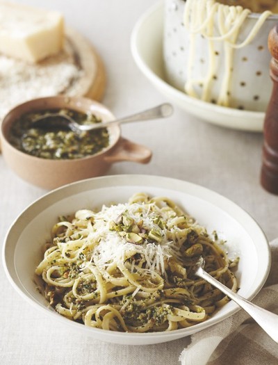 Linguine With Pistachio Pesto