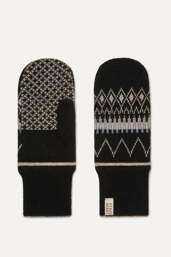 Fairisle Cashmere Blend Mittens