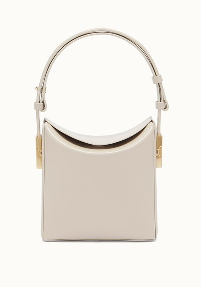 Lunch Half Leather Shoulder Bag 