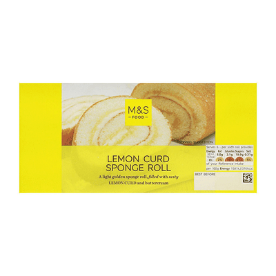 Lemon Curd Sponge Roll from Marks & Spencer