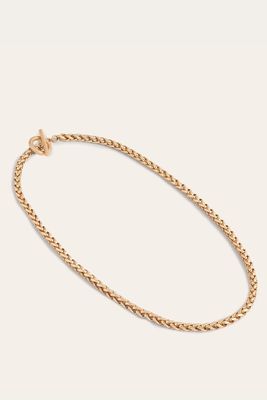 T Ring Clasp Chain Necklace