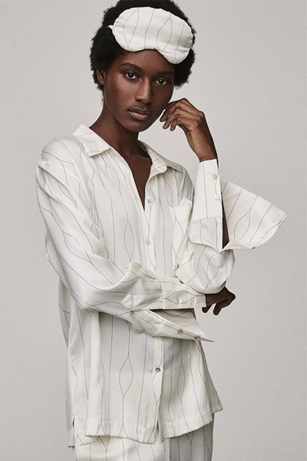 Mirage Fishnet Silk Top from Asceno