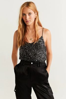 Sequined Top from Mango